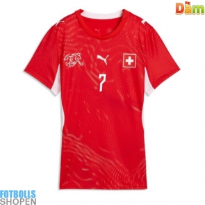 Billiga Schweiz Breel Embolo #7 Hemmatröja Dam VM 2026 Kortärmad
